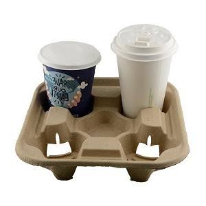 حامل اكواب كرتون ( هولدر كرتون ) ٤ عين ( ١٠٠ ) قطعه